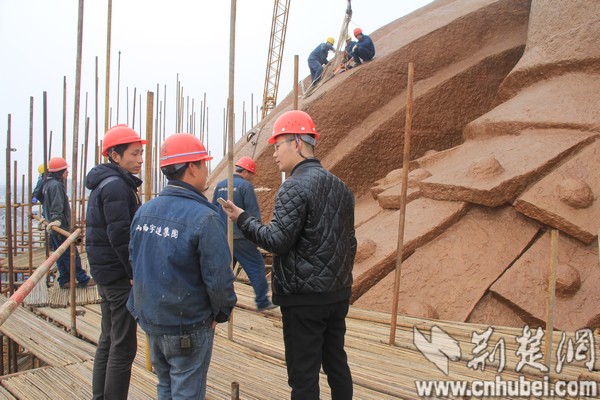 現(xiàn)全球最大關(guān)公青銅雕像，目測宇達施工（圖）